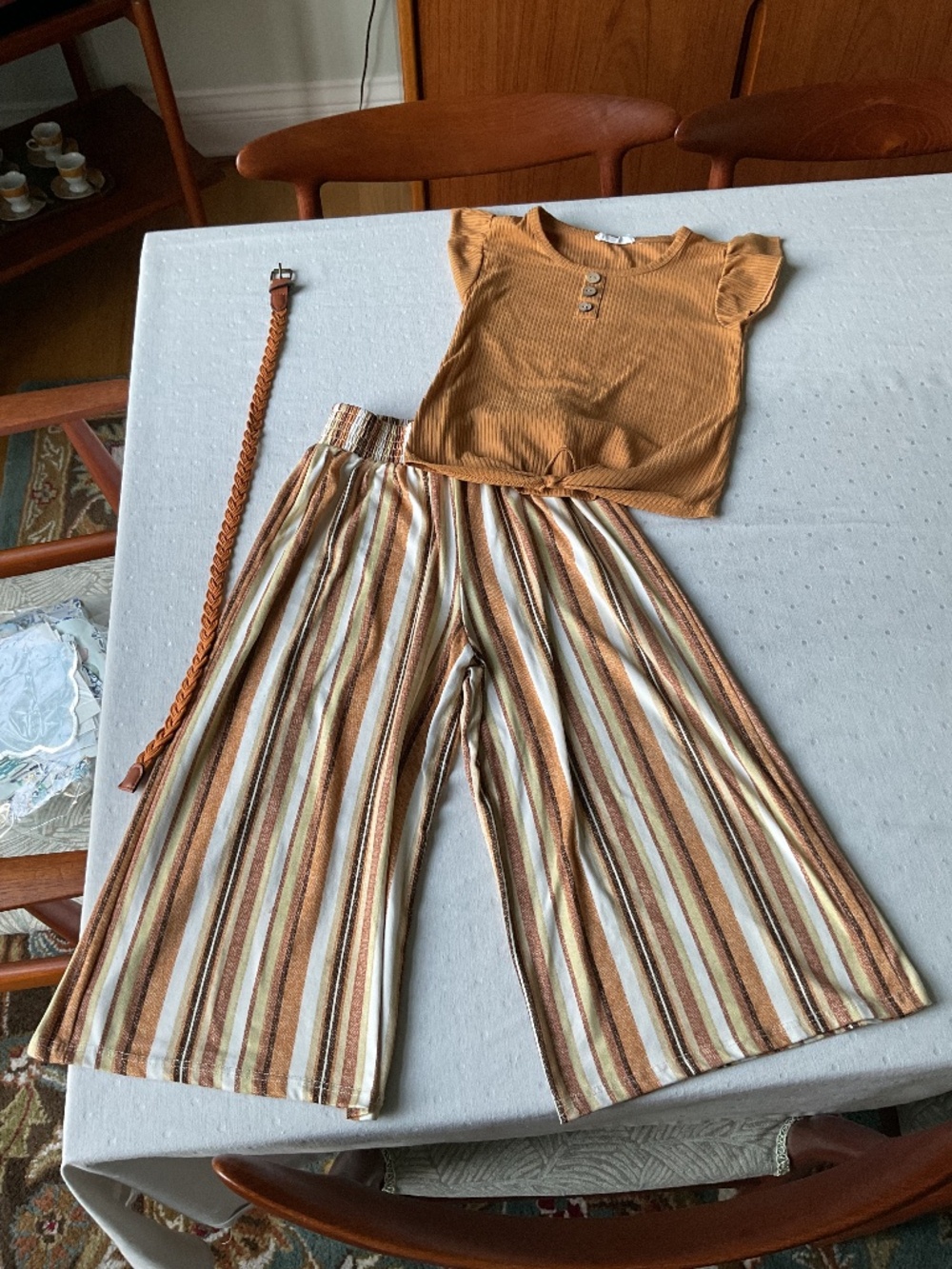 Girls Pants & Top Set Size 7/8